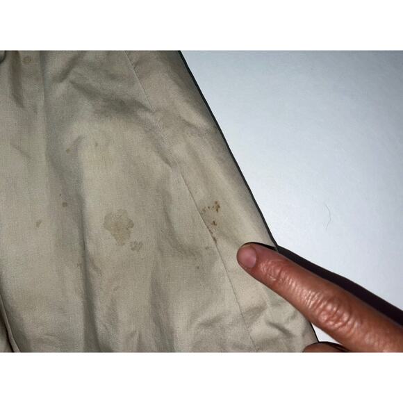 Members Only Jacket Size 42 Beige Khaki Bomber Pockets 1980s Vintage AS IS *READ - Picture 11 of 15